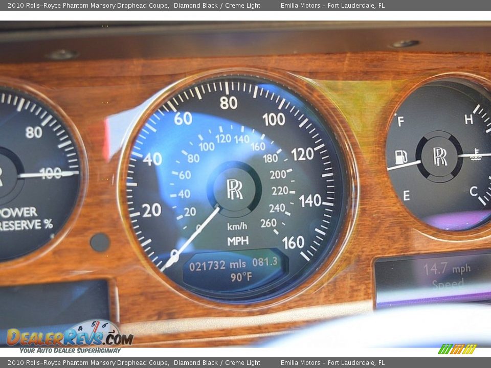 2010 Rolls-Royce Phantom Mansory Drophead Coupe Gauges Photo #51