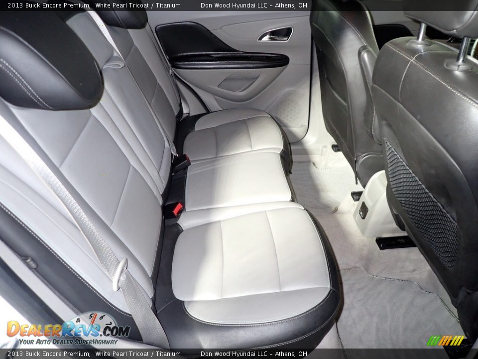 2013 Buick Encore Premium White Pearl Tricoat / Titanium Photo #24
