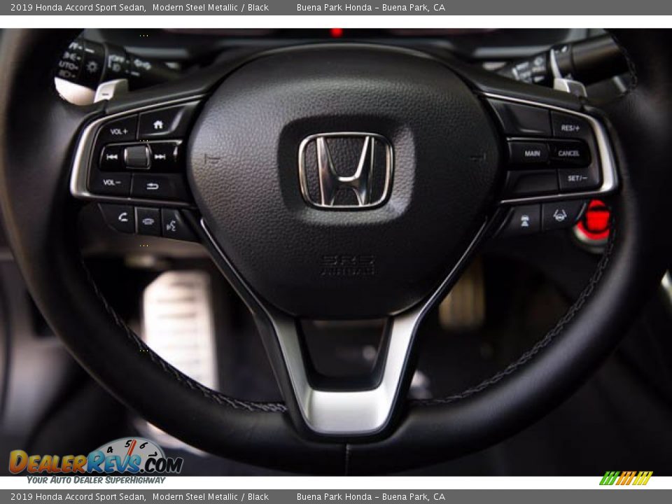2019 Honda Accord Sport Sedan Modern Steel Metallic / Black Photo #13