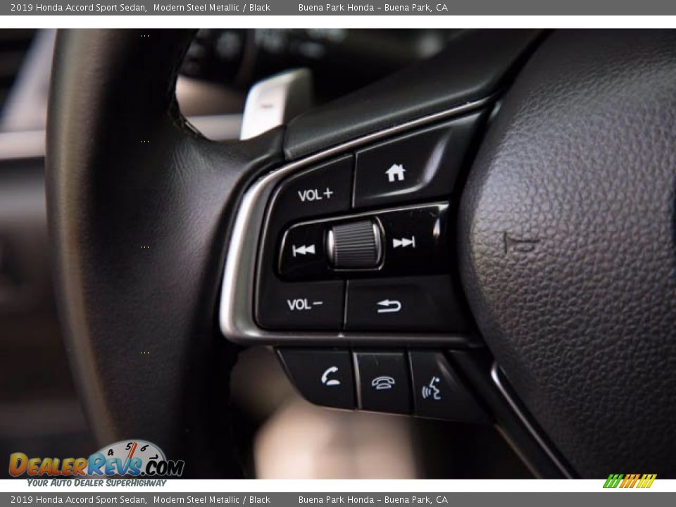 2019 Honda Accord Sport Sedan Modern Steel Metallic / Black Photo #14