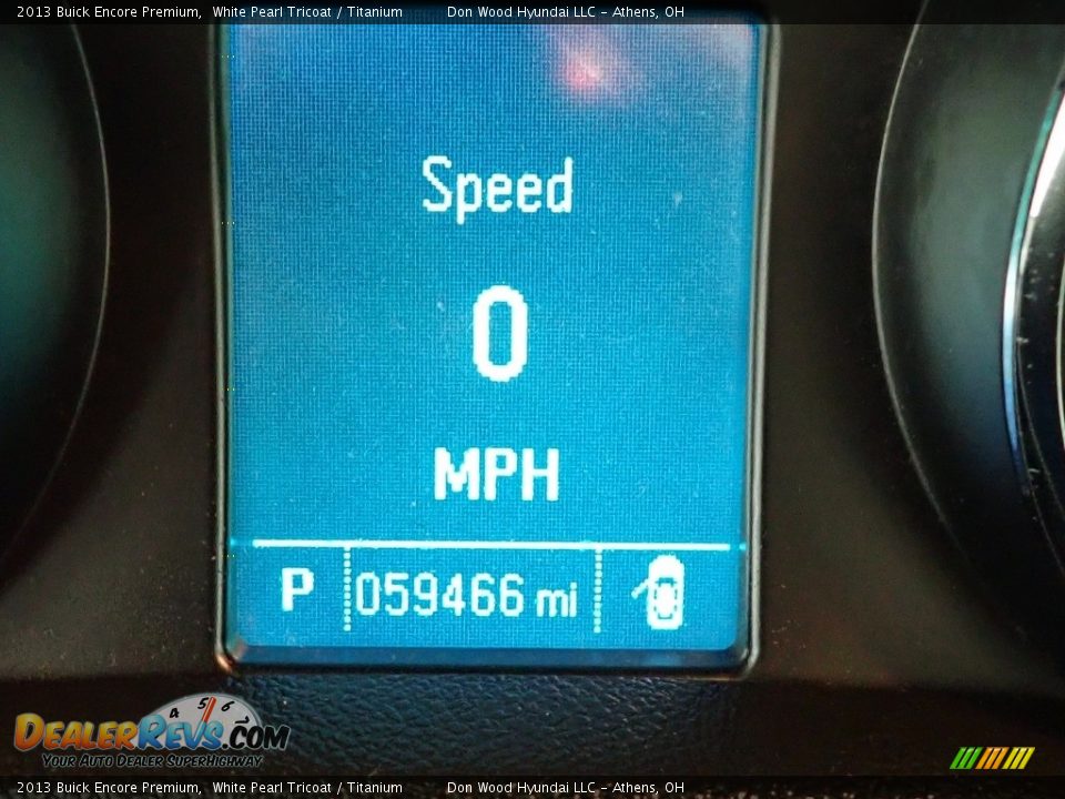 2013 Buick Encore Premium White Pearl Tricoat / Titanium Photo #29