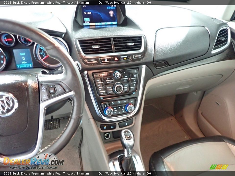 2013 Buick Encore Premium White Pearl Tricoat / Titanium Photo #31