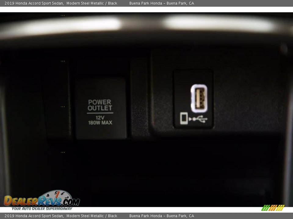 2019 Honda Accord Sport Sedan Modern Steel Metallic / Black Photo #17