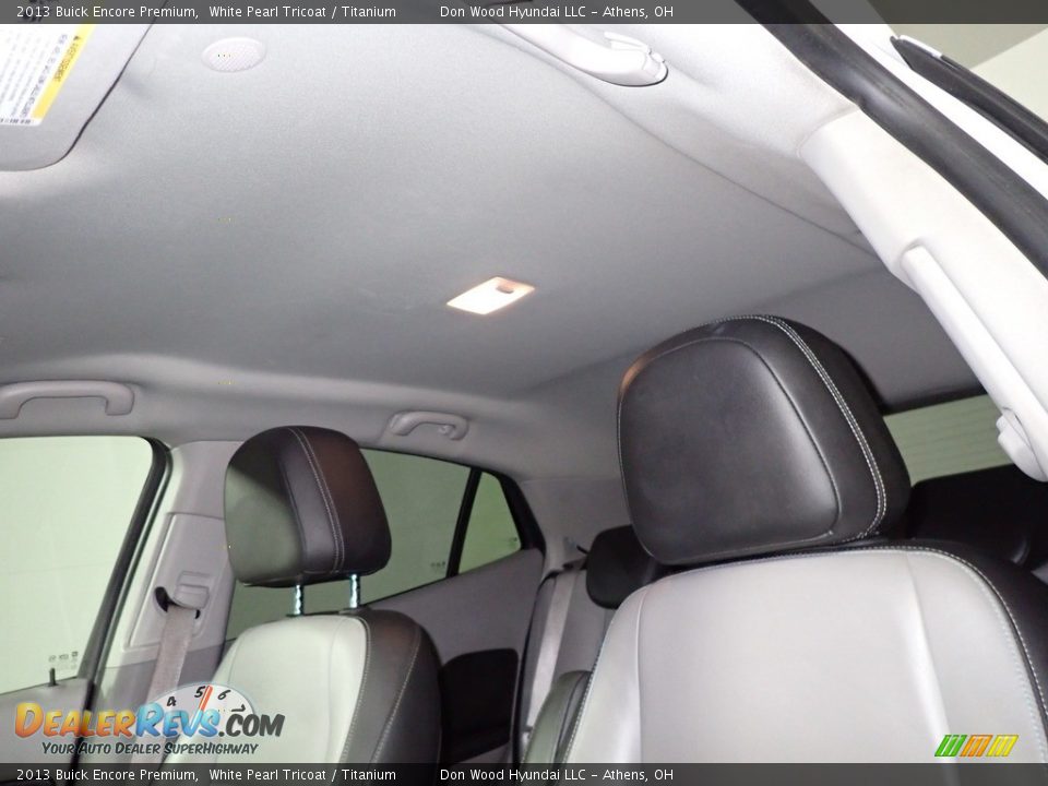 2013 Buick Encore Premium White Pearl Tricoat / Titanium Photo #32