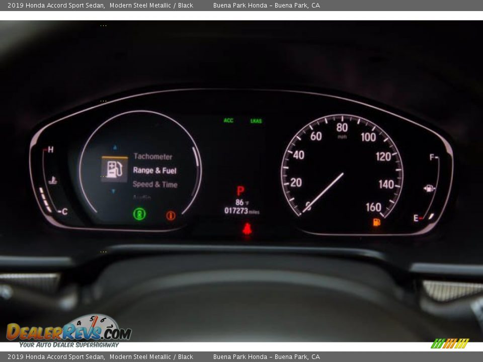 2019 Honda Accord Sport Sedan Modern Steel Metallic / Black Photo #27