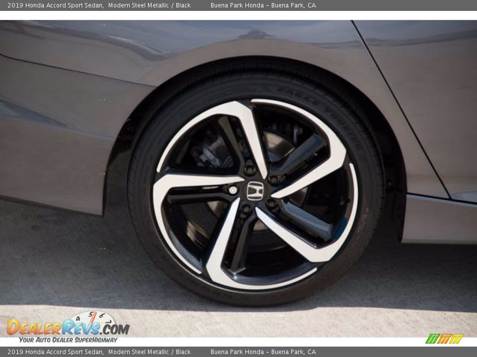 2019 Honda Accord Sport Sedan Modern Steel Metallic / Black Photo #34