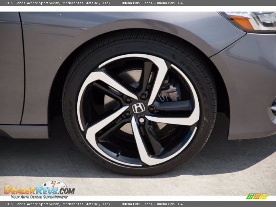 2019 Honda Accord Sport Sedan Modern Steel Metallic / Black Photo #35