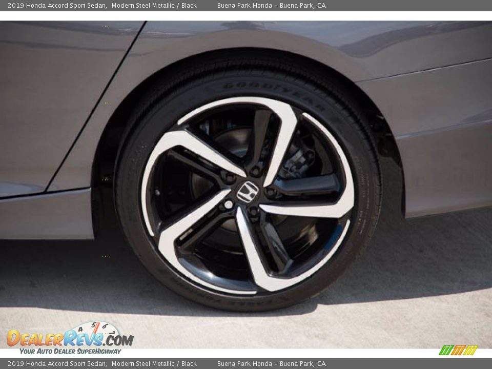 2019 Honda Accord Sport Sedan Modern Steel Metallic / Black Photo #36