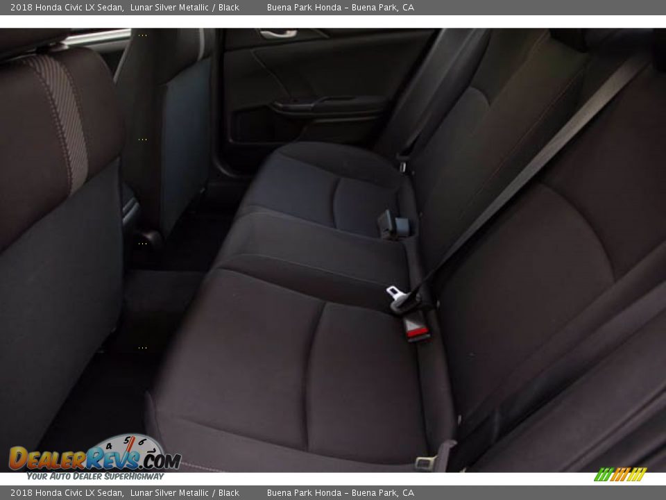 2018 Honda Civic LX Sedan Lunar Silver Metallic / Black Photo #4