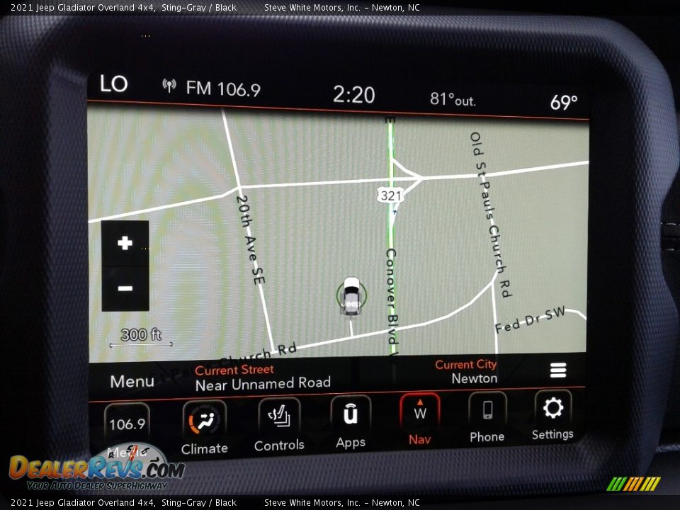 Navigation of 2021 Jeep Gladiator Overland 4x4 Photo #22