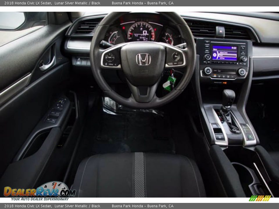 2018 Honda Civic LX Sedan Lunar Silver Metallic / Black Photo #5