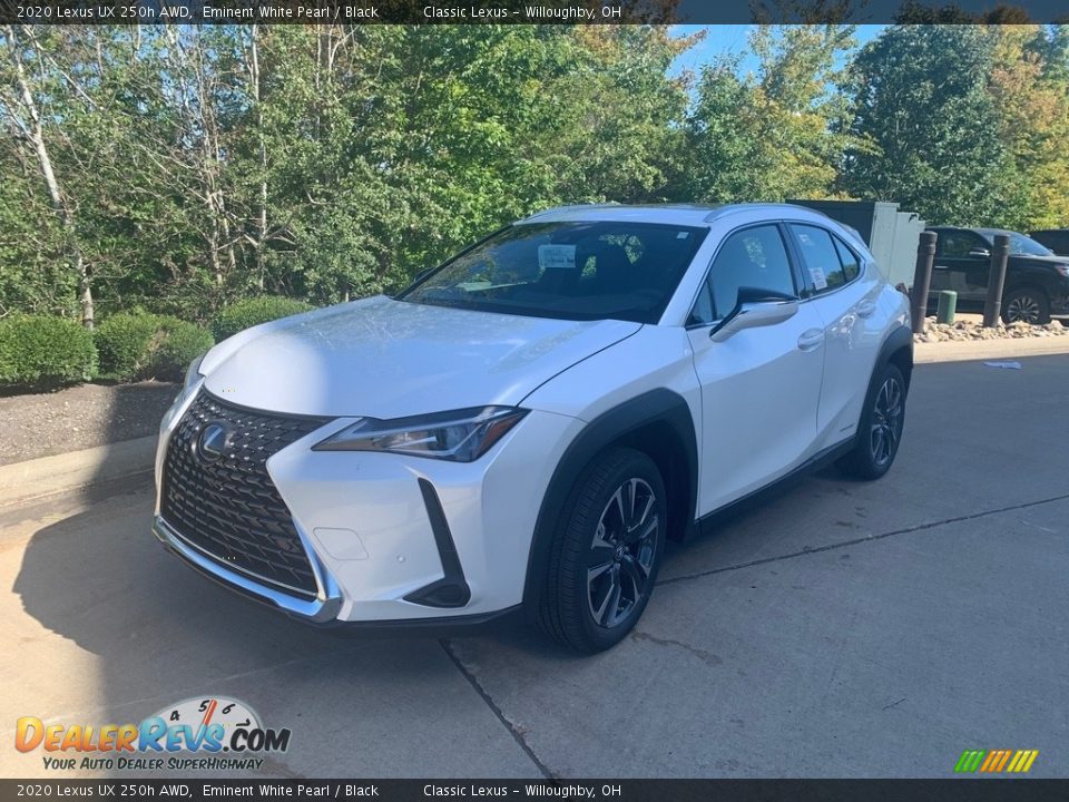 2020 Lexus UX 250h AWD Eminent White Pearl / Black Photo #1