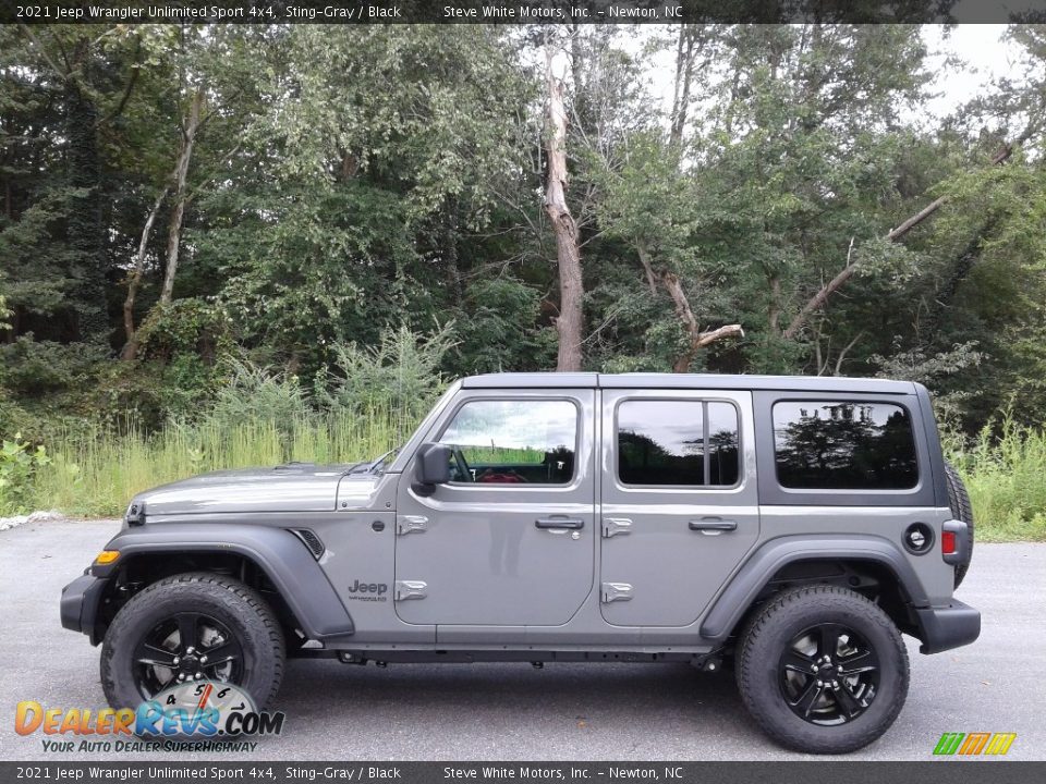 2021 Jeep Wrangler Unlimited Sport 4x4 Sting-Gray / Black Photo #1
