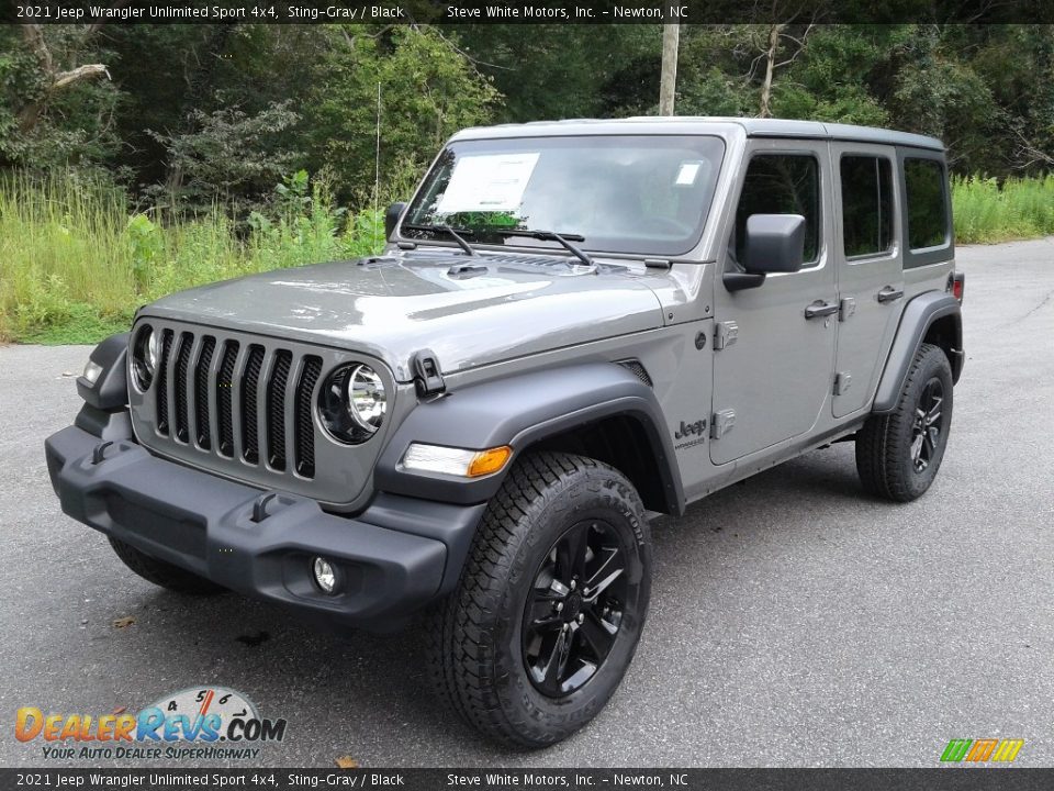 2021 Jeep Wrangler Unlimited Sport 4x4 Sting-Gray / Black Photo #2