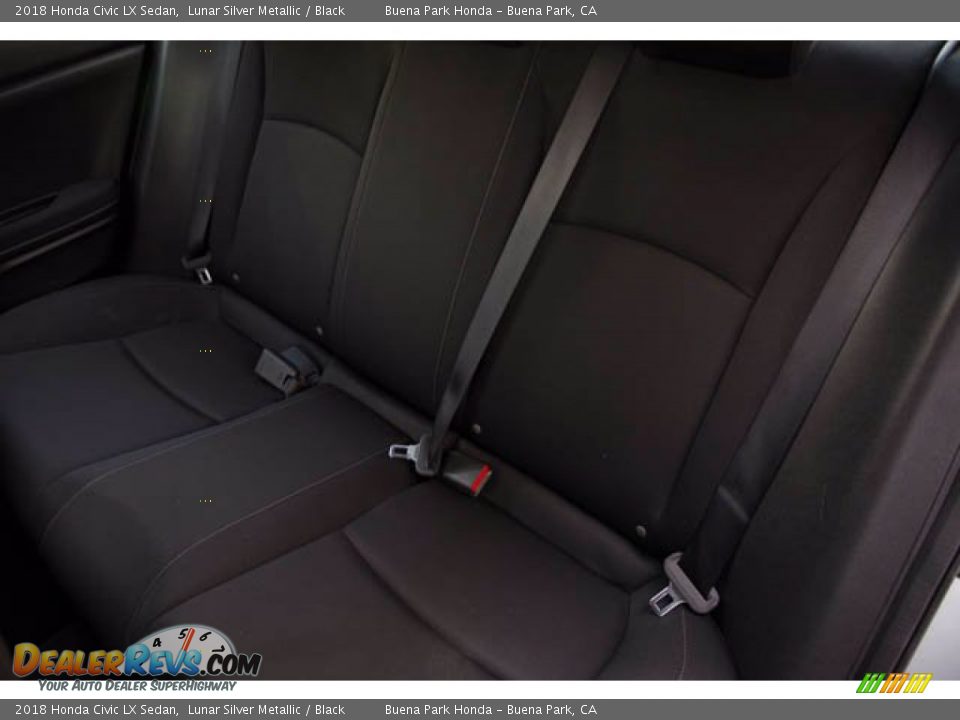 2018 Honda Civic LX Sedan Lunar Silver Metallic / Black Photo #20