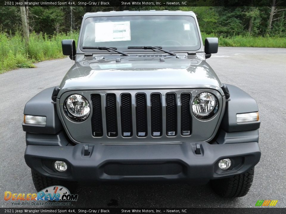 2021 Jeep Wrangler Unlimited Sport 4x4 Sting-Gray / Black Photo #3