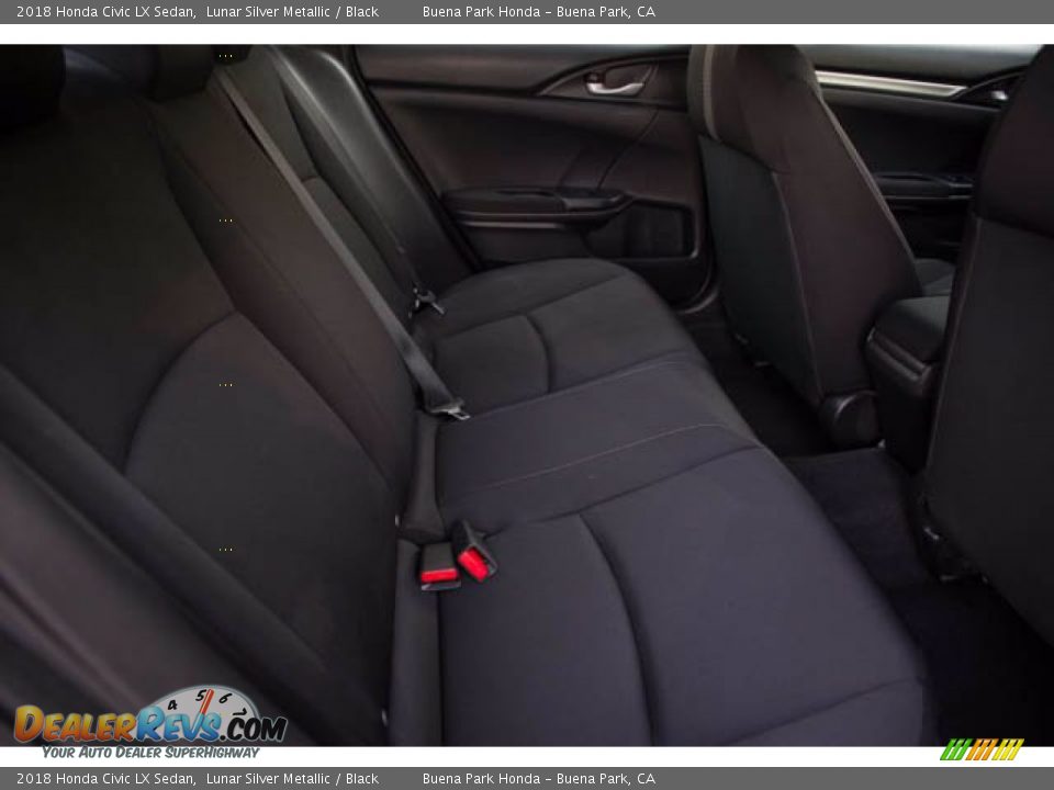 2018 Honda Civic LX Sedan Lunar Silver Metallic / Black Photo #22