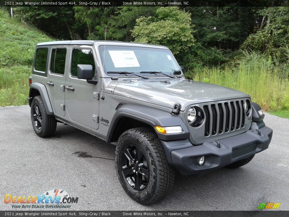 2021 Jeep Wrangler Unlimited Sport 4x4 Sting-Gray / Black Photo #4