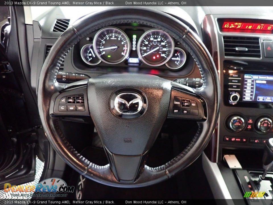 2013 Mazda CX-9 Grand Touring AWD Meteor Gray Mica / Black Photo #31