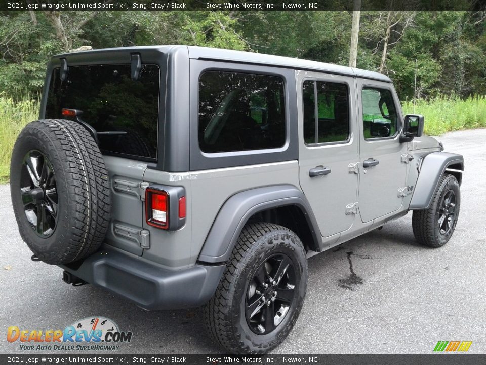 2021 Jeep Wrangler Unlimited Sport 4x4 Sting-Gray / Black Photo #6