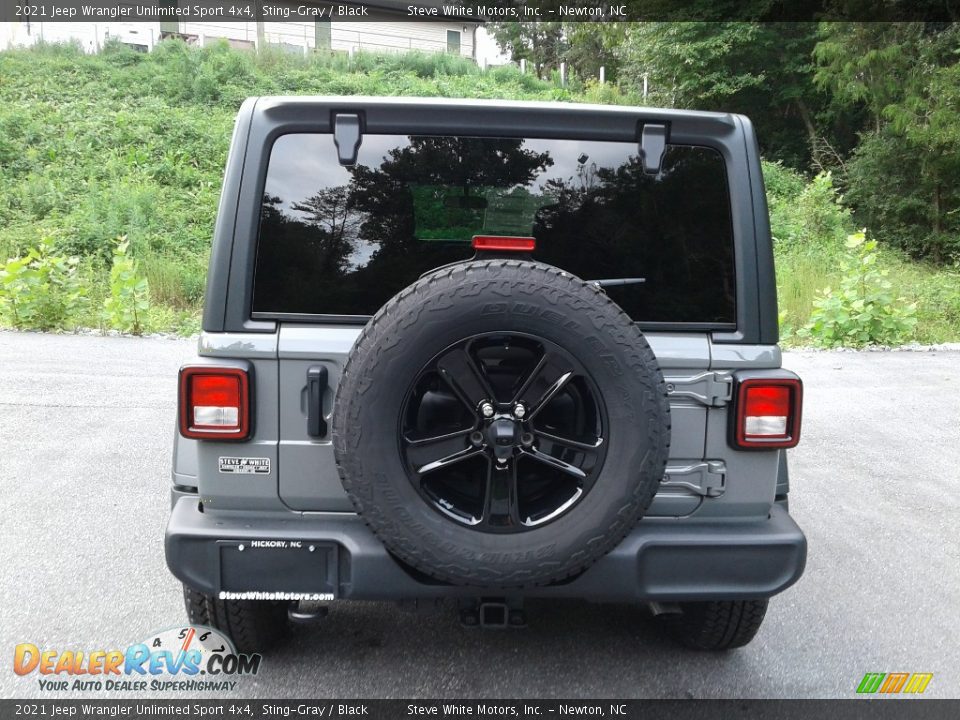 2021 Jeep Wrangler Unlimited Sport 4x4 Sting-Gray / Black Photo #7