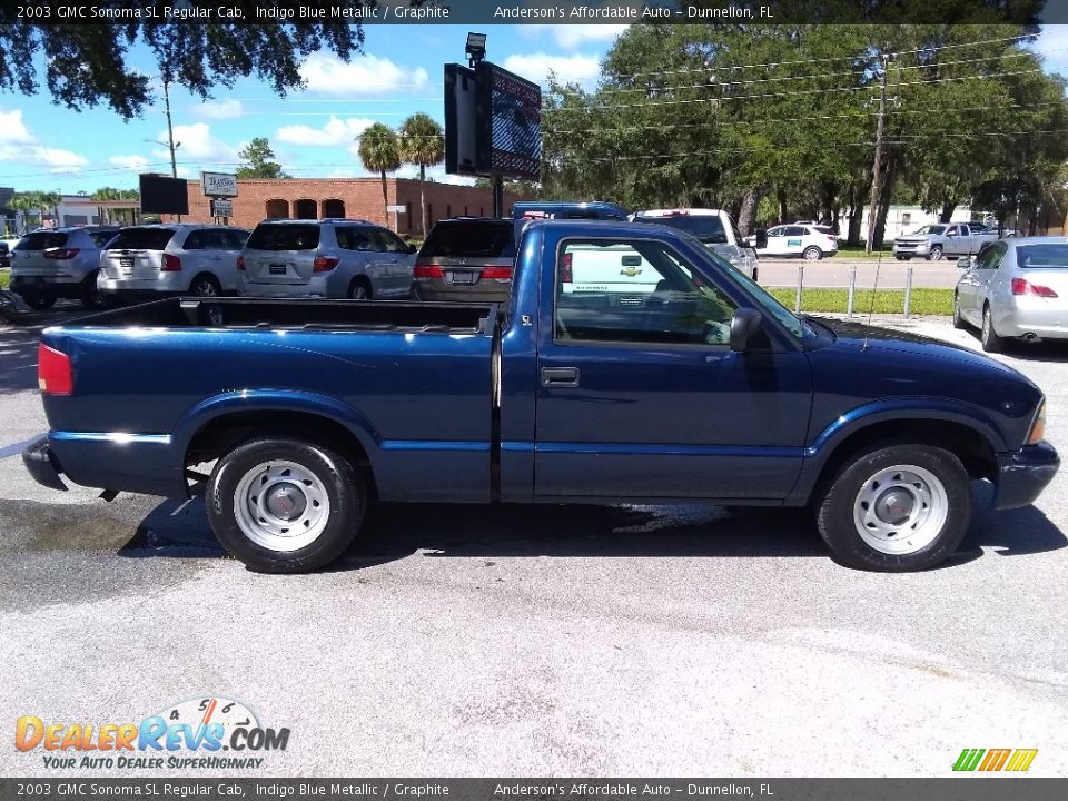 Indigo Blue Metallic 2003 GMC Sonoma SL Regular Cab Photo #2