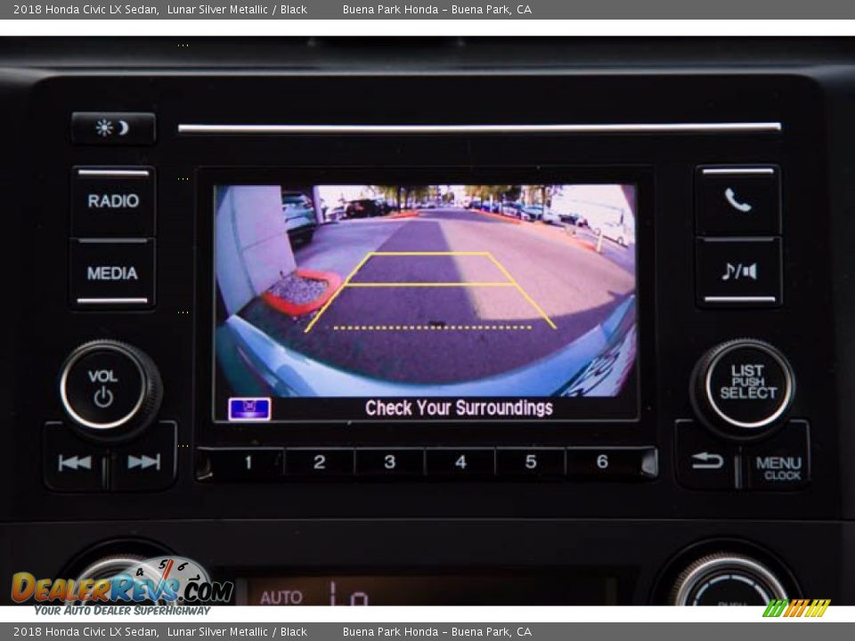 2018 Honda Civic LX Sedan Lunar Silver Metallic / Black Photo #27