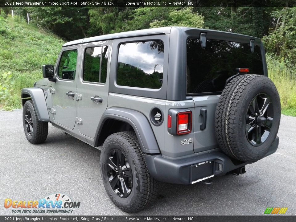 2021 Jeep Wrangler Unlimited Sport 4x4 Sting-Gray / Black Photo #8