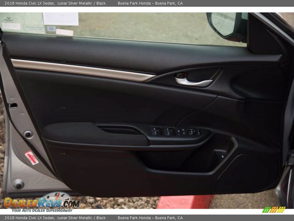 2018 Honda Civic LX Sedan Lunar Silver Metallic / Black Photo #29