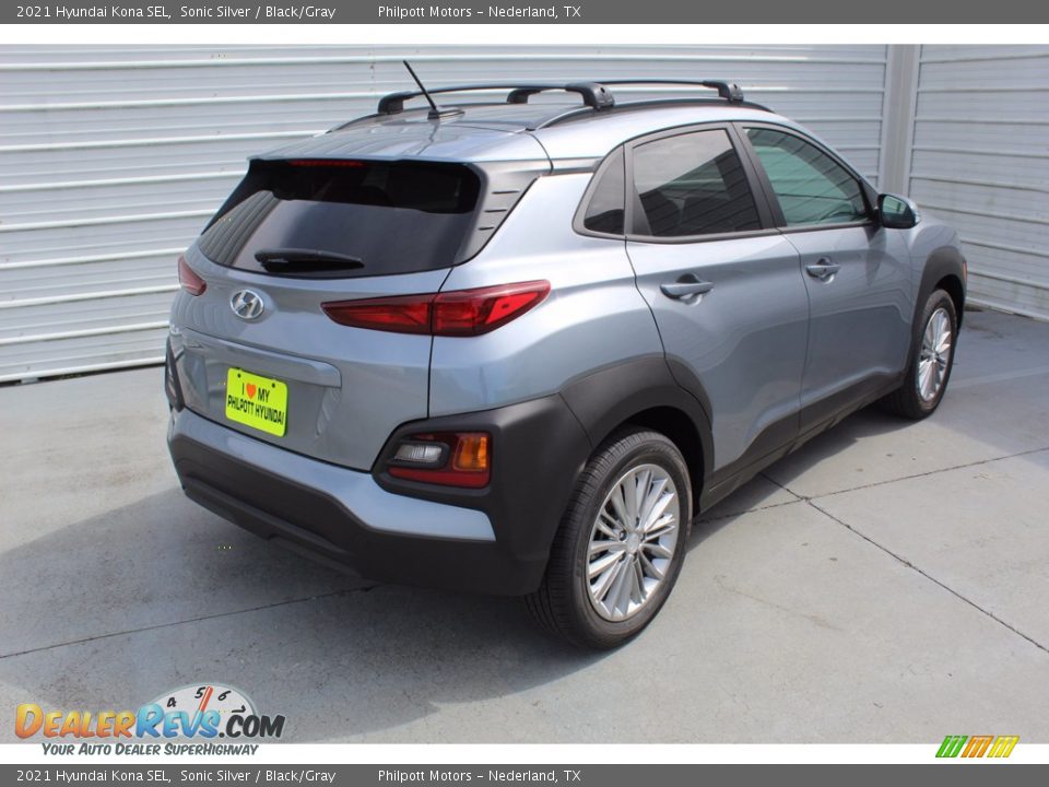 2021 Hyundai Kona SEL Sonic Silver / Black/Gray Photo #8