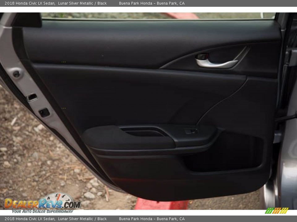 2018 Honda Civic LX Sedan Lunar Silver Metallic / Black Photo #31