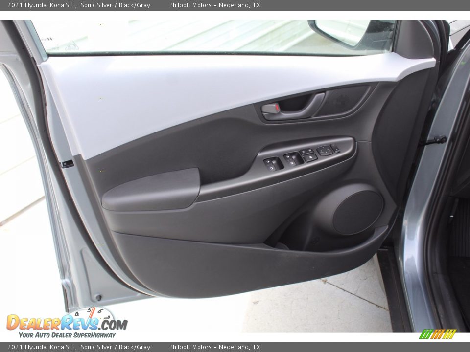 2021 Hyundai Kona SEL Sonic Silver / Black/Gray Photo #9