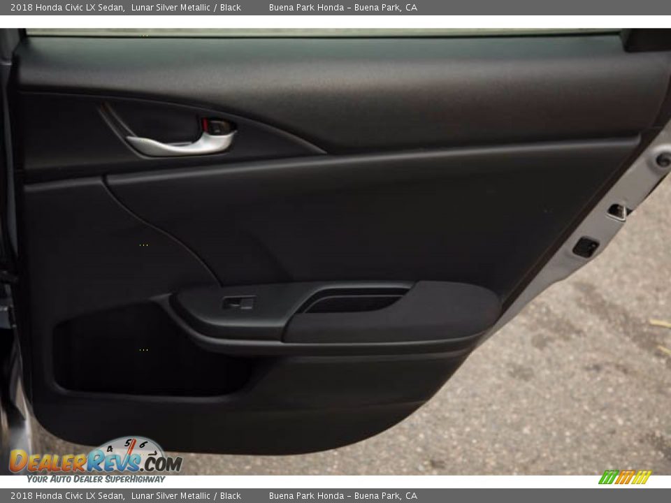 2018 Honda Civic LX Sedan Lunar Silver Metallic / Black Photo #32