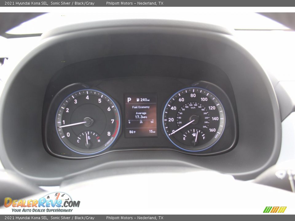2021 Hyundai Kona SEL Sonic Silver / Black/Gray Photo #13