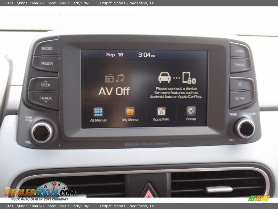 2021 Hyundai Kona SEL Sonic Silver / Black/Gray Photo #16