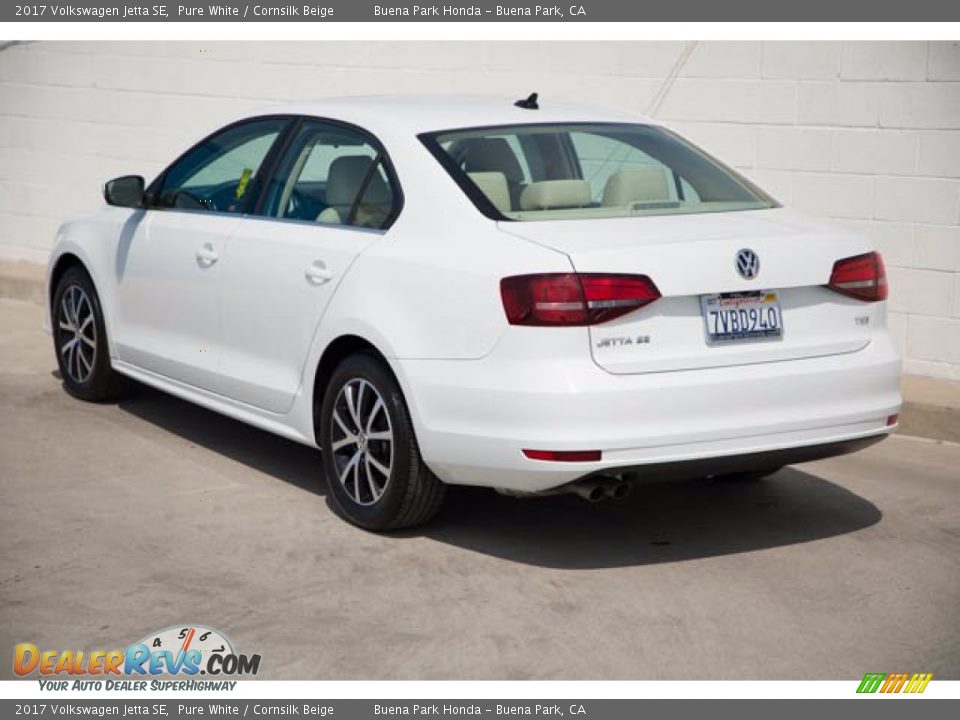 2017 Volkswagen Jetta SE Pure White / Cornsilk Beige Photo #2