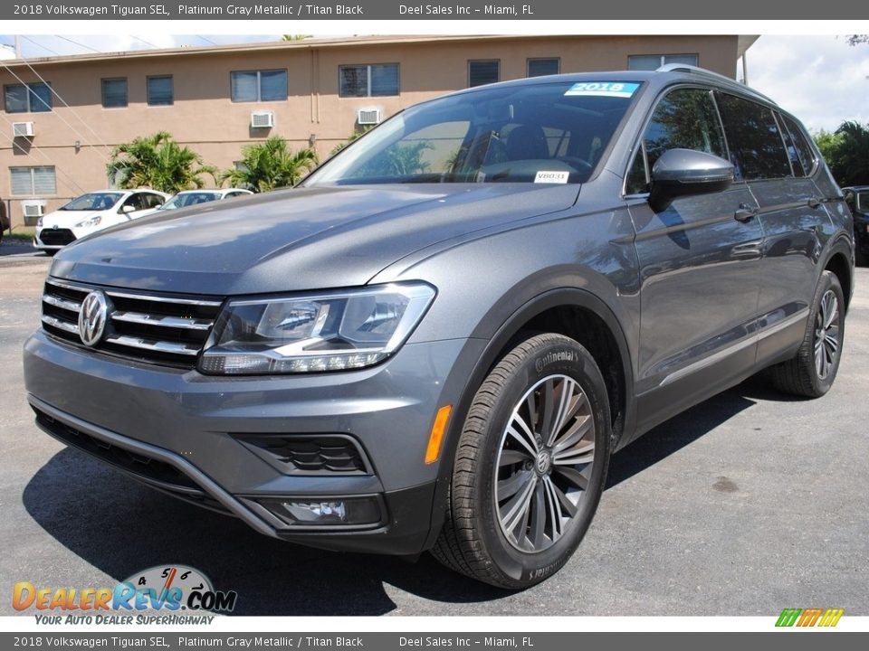 2018 Volkswagen Tiguan SEL Platinum Gray Metallic / Titan Black Photo #5