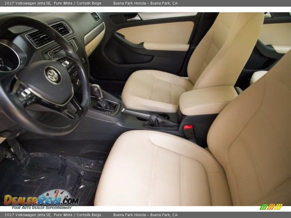 2017 Volkswagen Jetta SE Pure White / Cornsilk Beige Photo #3