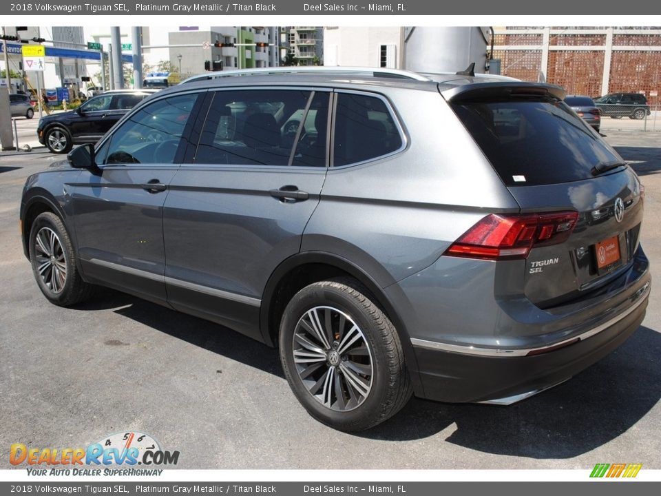 2018 Volkswagen Tiguan SEL Platinum Gray Metallic / Titan Black Photo #6