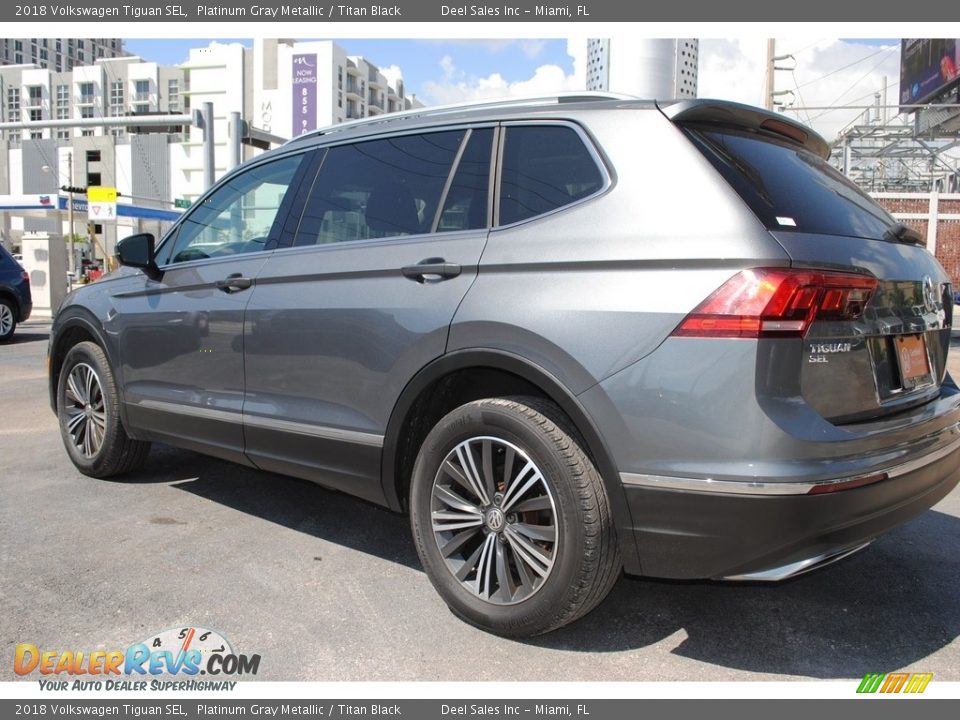 2018 Volkswagen Tiguan SEL Platinum Gray Metallic / Titan Black Photo #7