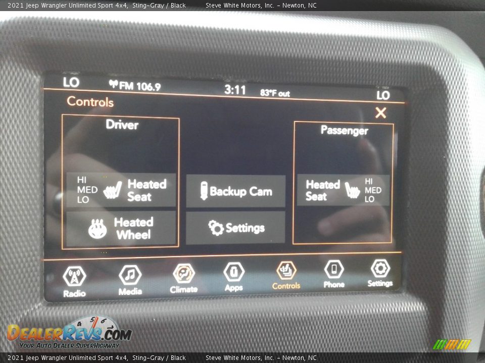 2021 Jeep Wrangler Unlimited Sport 4x4 Sting-Gray / Black Photo #22