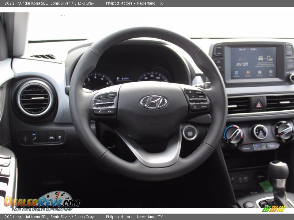 2021 Hyundai Kona SEL Sonic Silver / Black/Gray Photo #22
