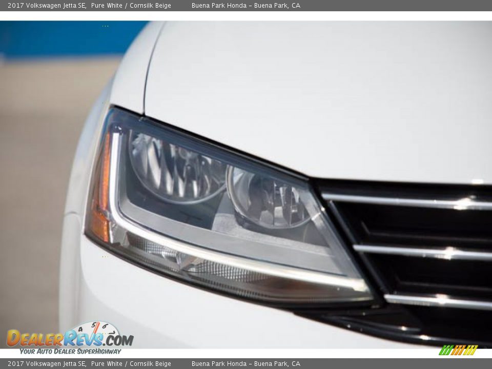 2017 Volkswagen Jetta SE Pure White / Cornsilk Beige Photo #8