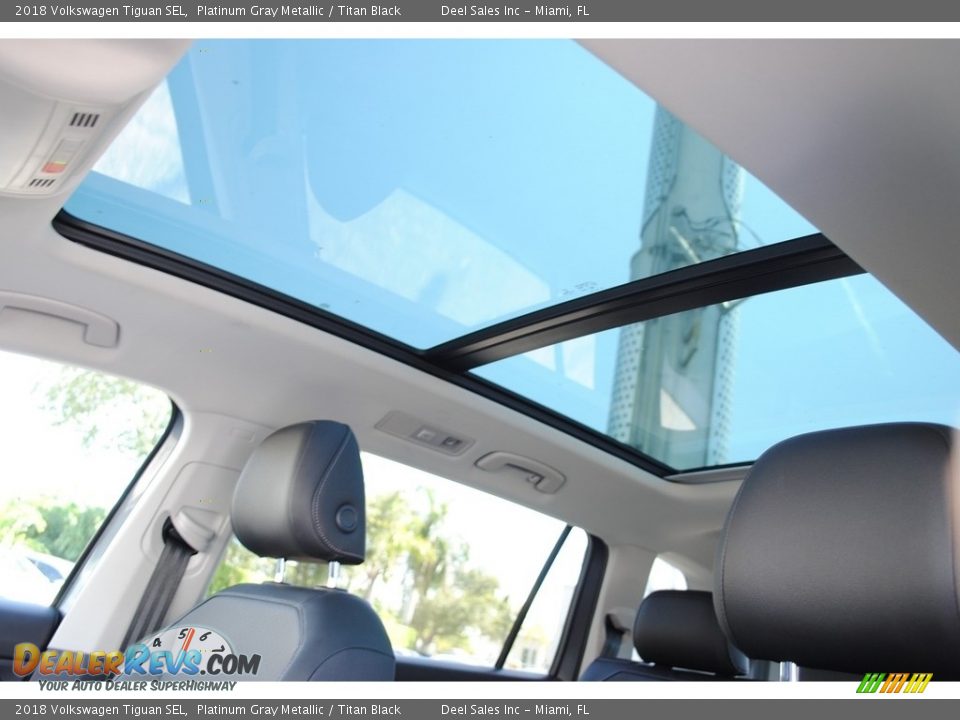 2018 Volkswagen Tiguan SEL Platinum Gray Metallic / Titan Black Photo #15