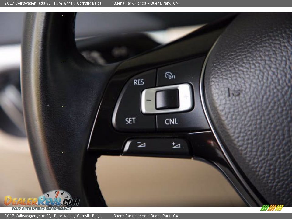 2017 Volkswagen Jetta SE Pure White / Cornsilk Beige Photo #16