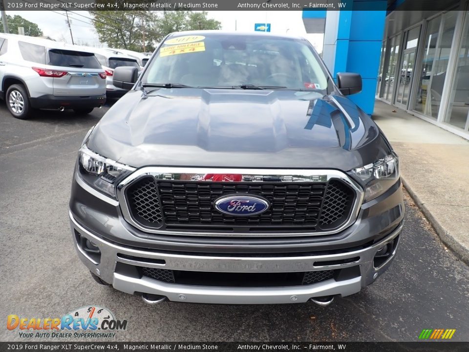 2019 Ford Ranger XLT SuperCrew 4x4 Magnetic Metallic / Medium Stone Photo #7