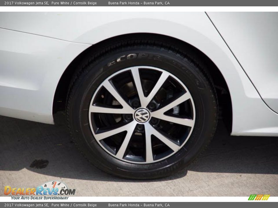 2017 Volkswagen Jetta SE Pure White / Cornsilk Beige Photo #36