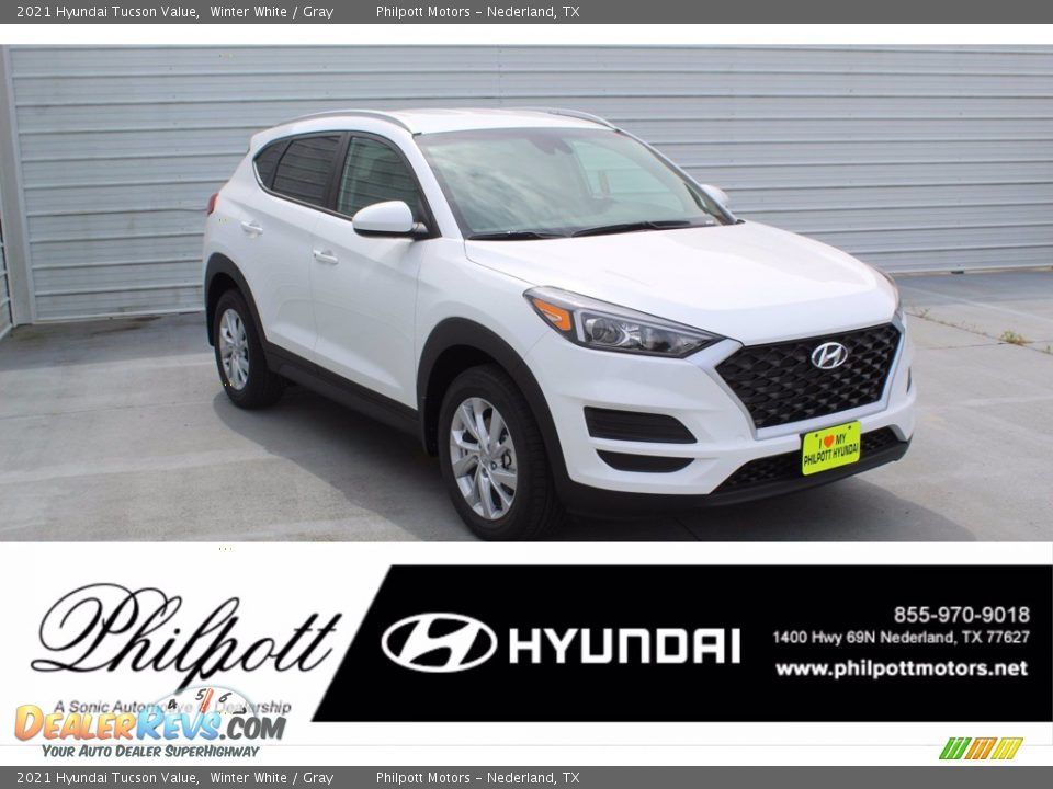 2021 Hyundai Tucson Value Winter White / Gray Photo #1