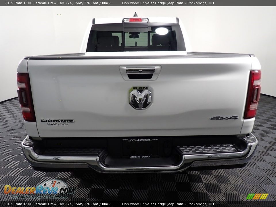 2019 Ram 1500 Laramie Crew Cab 4x4 Ivory Tri–Coat / Black Photo #15