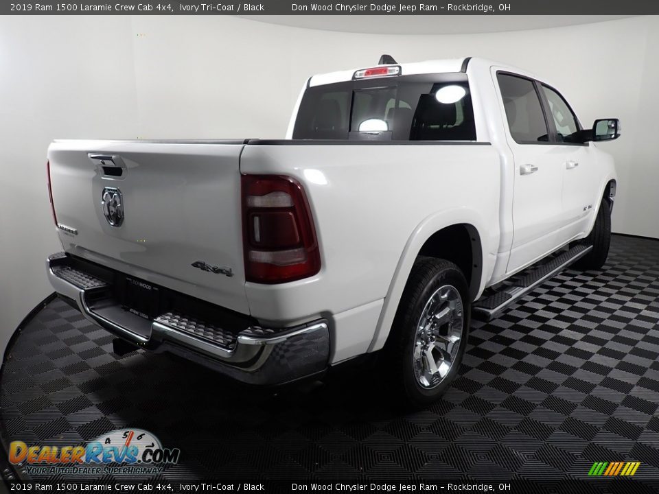 2019 Ram 1500 Laramie Crew Cab 4x4 Ivory Tri–Coat / Black Photo #17
